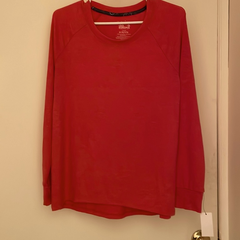 Sonoma dark pink night shirt